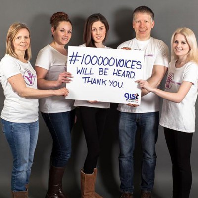 GIST Support UK's #100000voices Campaign hits target! ~ 18th March 2015.