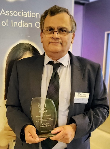 Dr Ramesh Bulusu awarded the BAPIO “Professional Excellence in Service Design and Innovation Award 2023”
